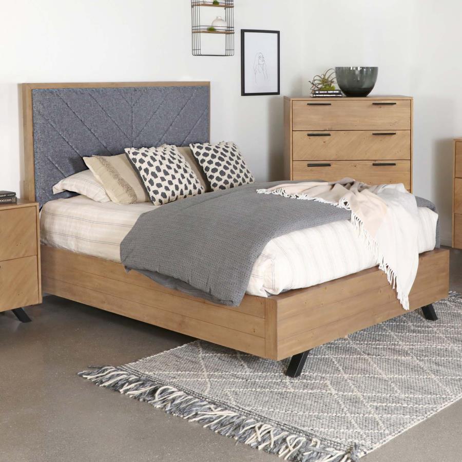 Taylor - Queen Bed - Light Brown