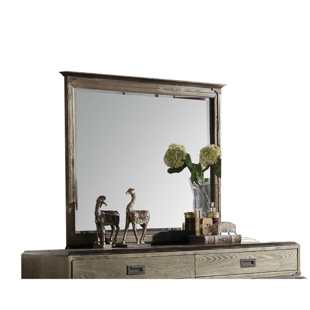 Athouman - Mirror - Weathered Oak