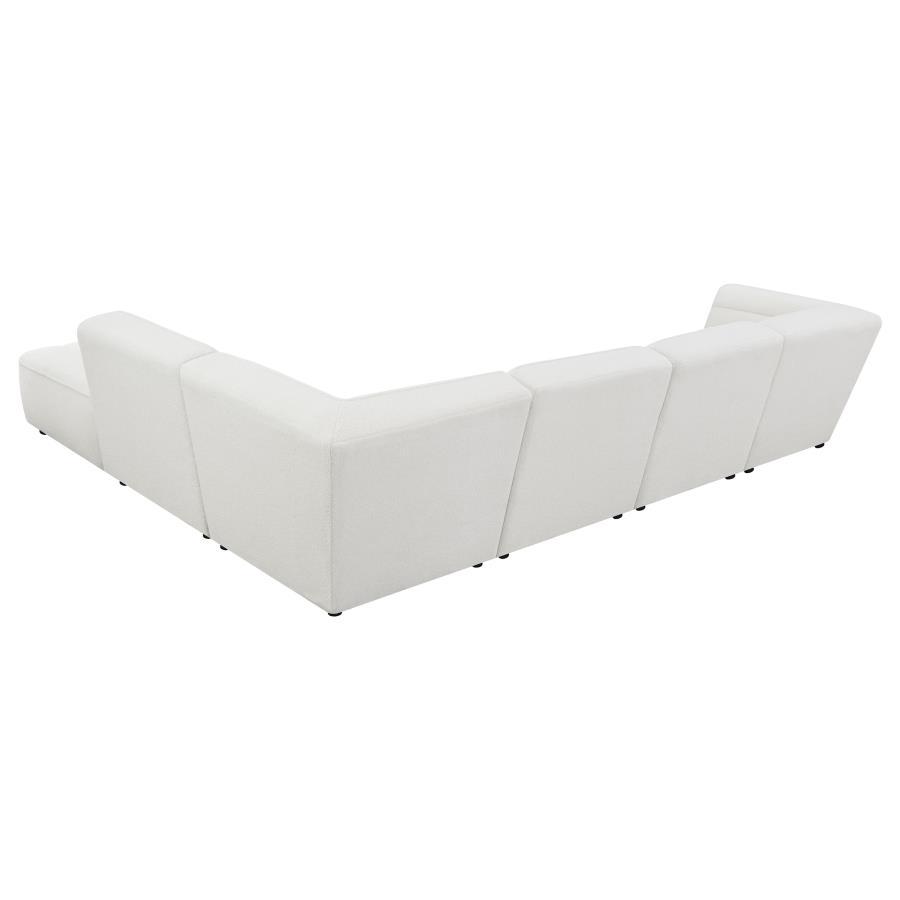 Sunny - 6 Piece Sectional Set - White