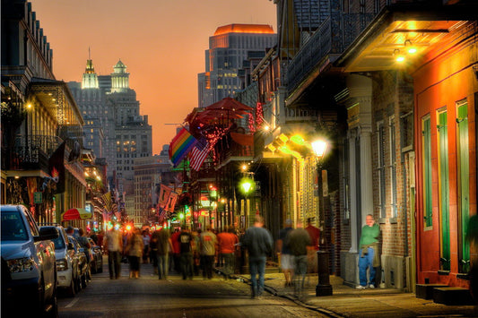 Framed - Bourbon-sunset By Ray