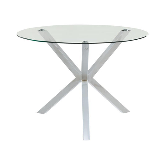 Vance - Dining Table - Pearl Silver