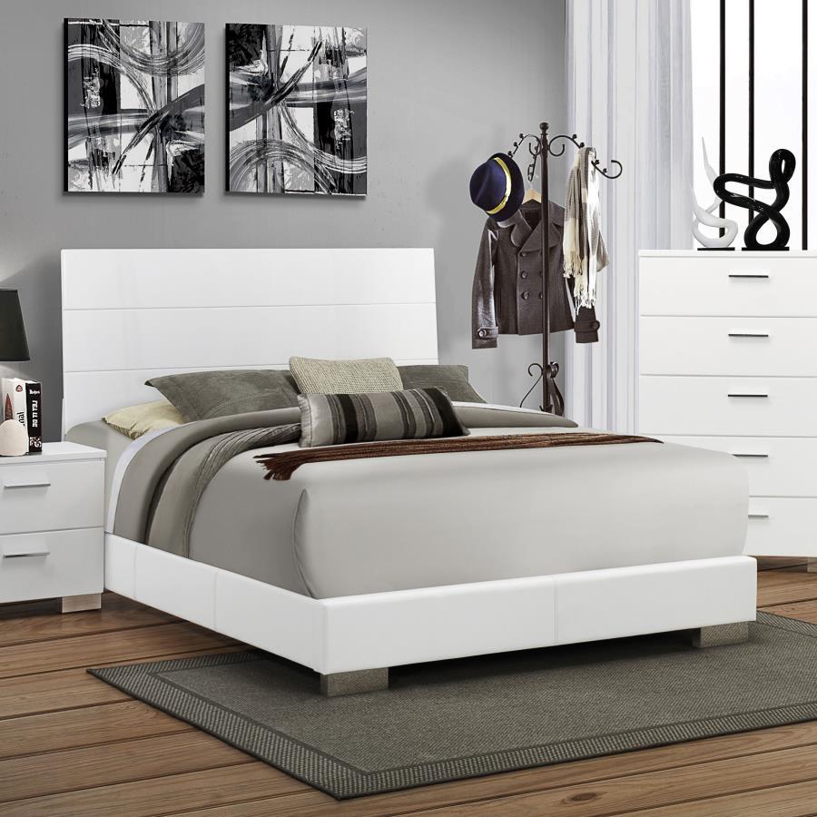 Felicity - Queen Panel Bed - White