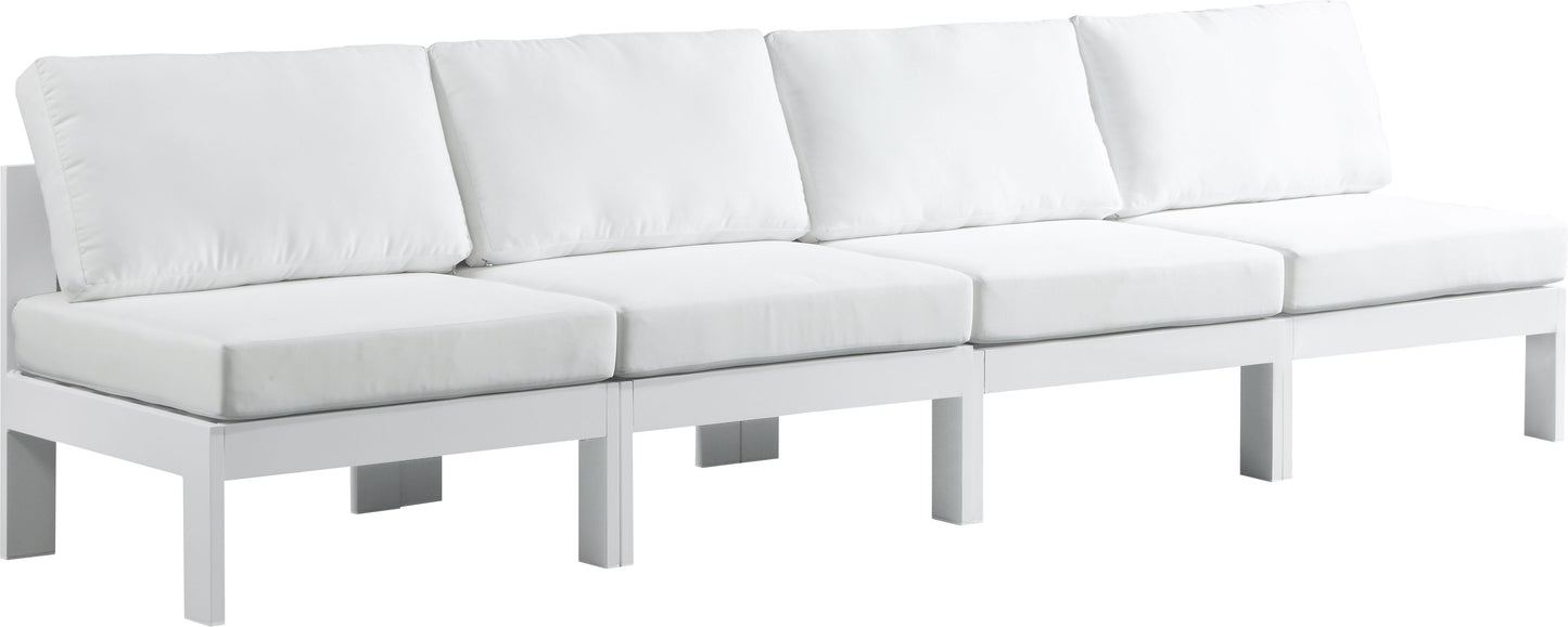 Nizuc - Outdoor Patio Modular Sofa 4 Seats - White