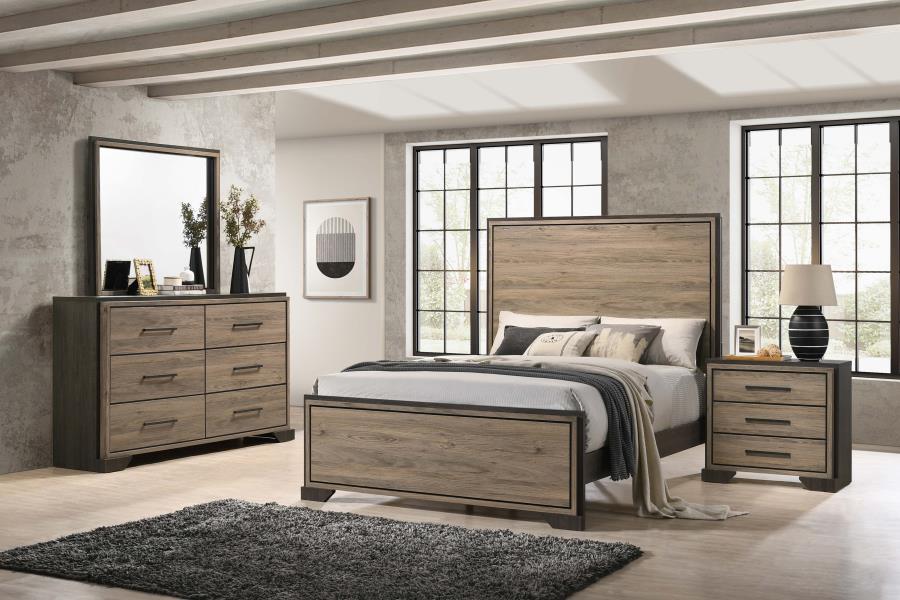 Baker - Eastern King Bed 4 Piece Set - Brown