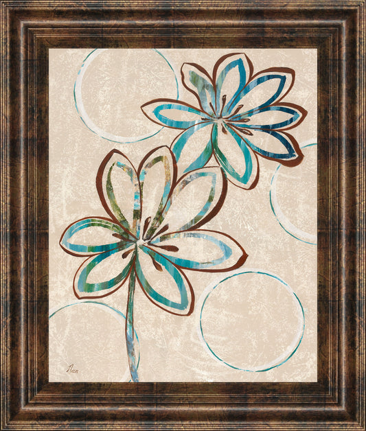 Tie Dye I By Nan - Framed Print Wall Art - Blue