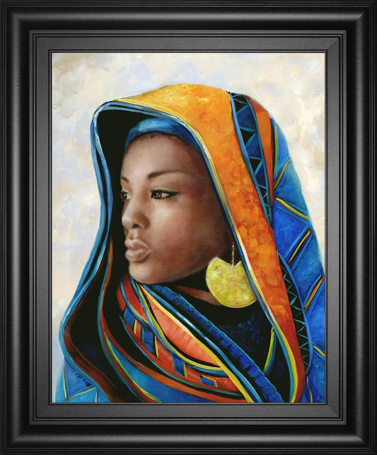 Soulful Beauty II By Donna Brooks 22x26 - Blue