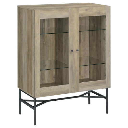 Bonilla - Accent Cabinet With Trestle Base - Light Brown