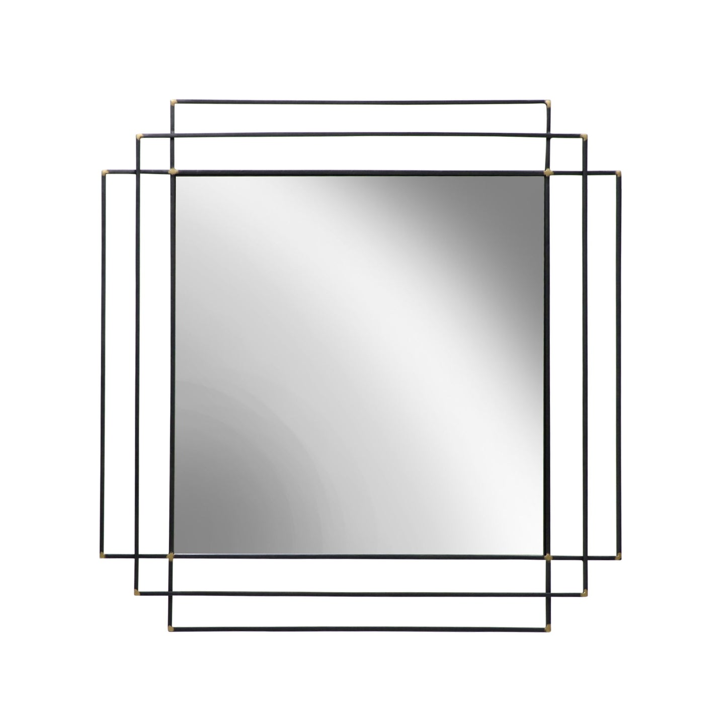 Square Mirror - Black