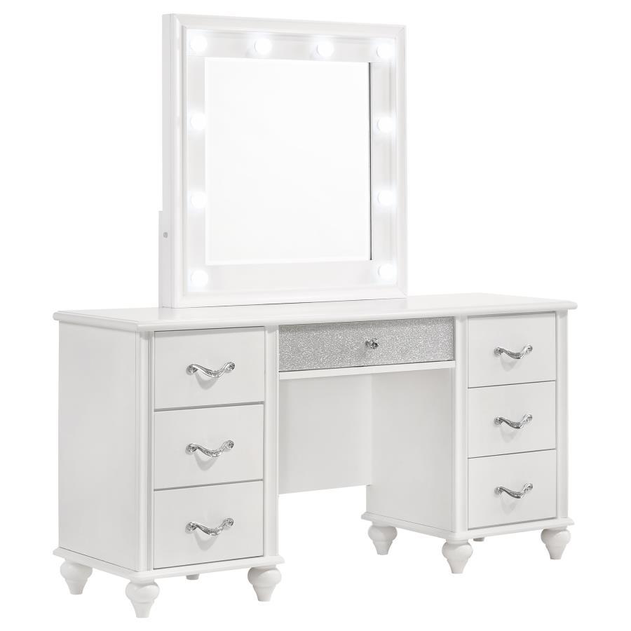 Barzini - Vanity Desk - White