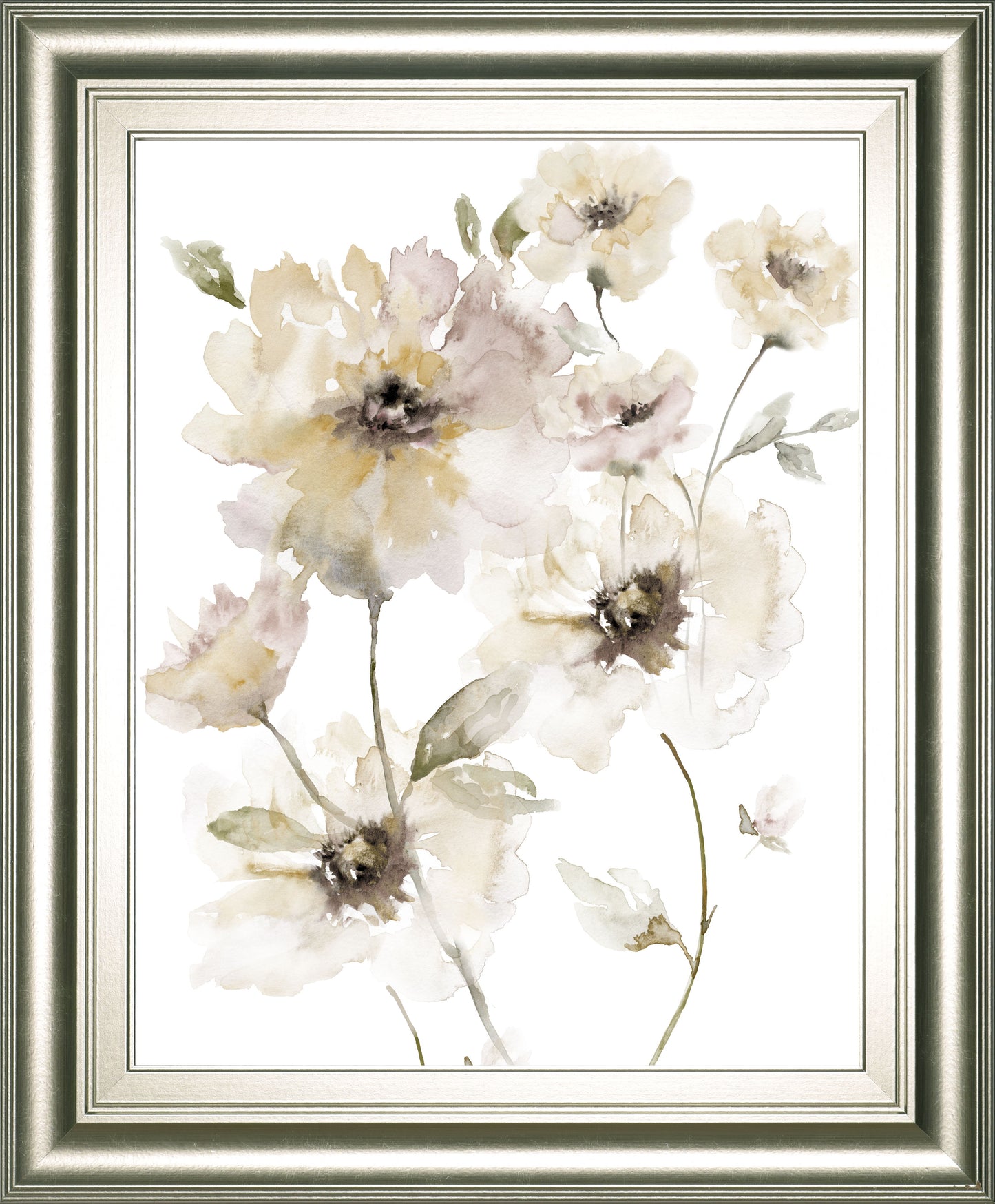 Translucent Garden I By Nan - Framed Print Wall Art - White