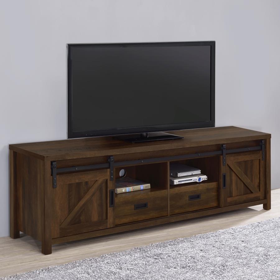 Madra - TV Console With Sliding Doors - Brown