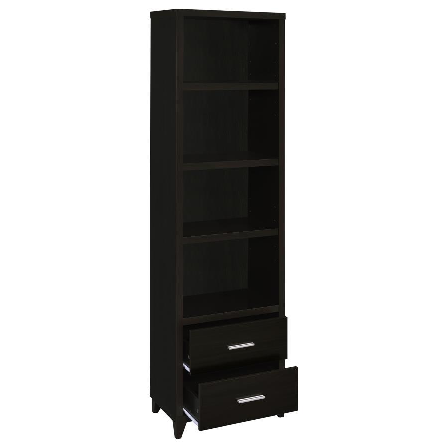 Lewes - 2-Drawer Media Tower - Brown