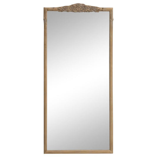 Sylvie - Rectangular Floor Mirror - Light Brown