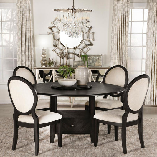 Twyla - Dining Table 5 Piece Set - Black