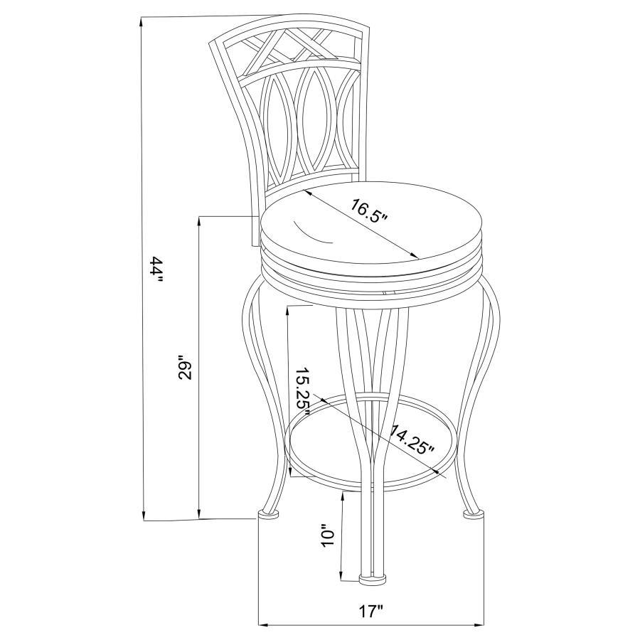 Coaster - Upholstered Swivel Stool