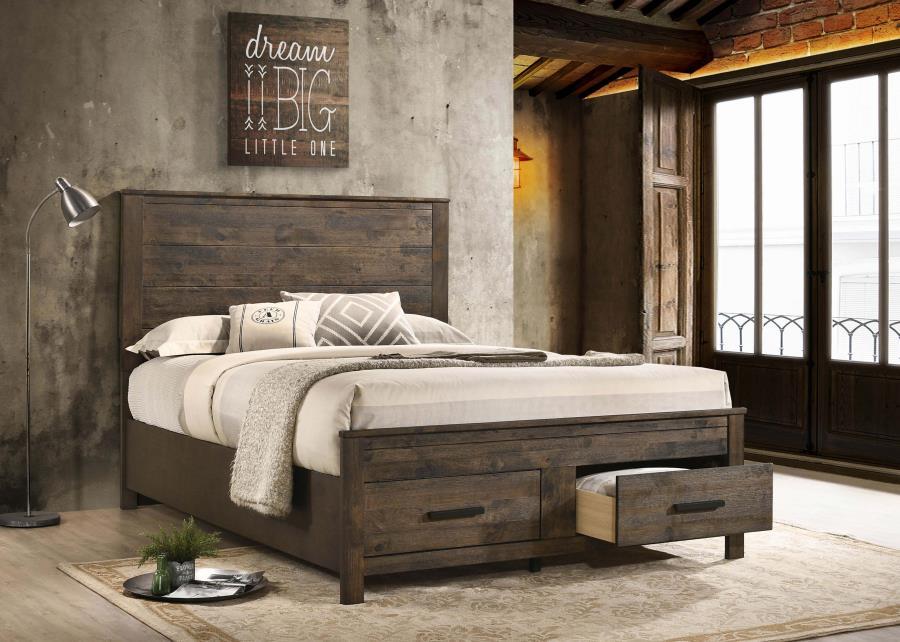 Woodmont - California King Bed - Brown