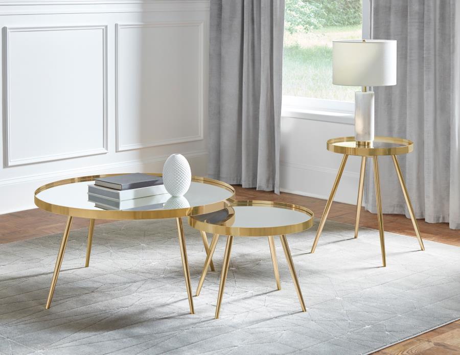 Kaelyn - End Table - Gold