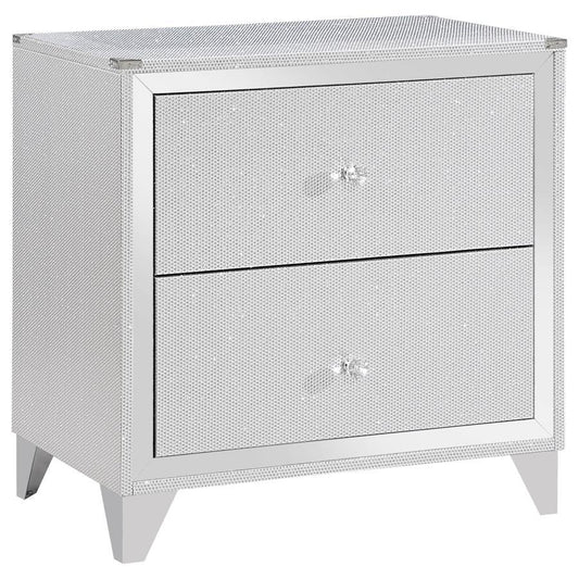 Nightstand - Pearl Silver