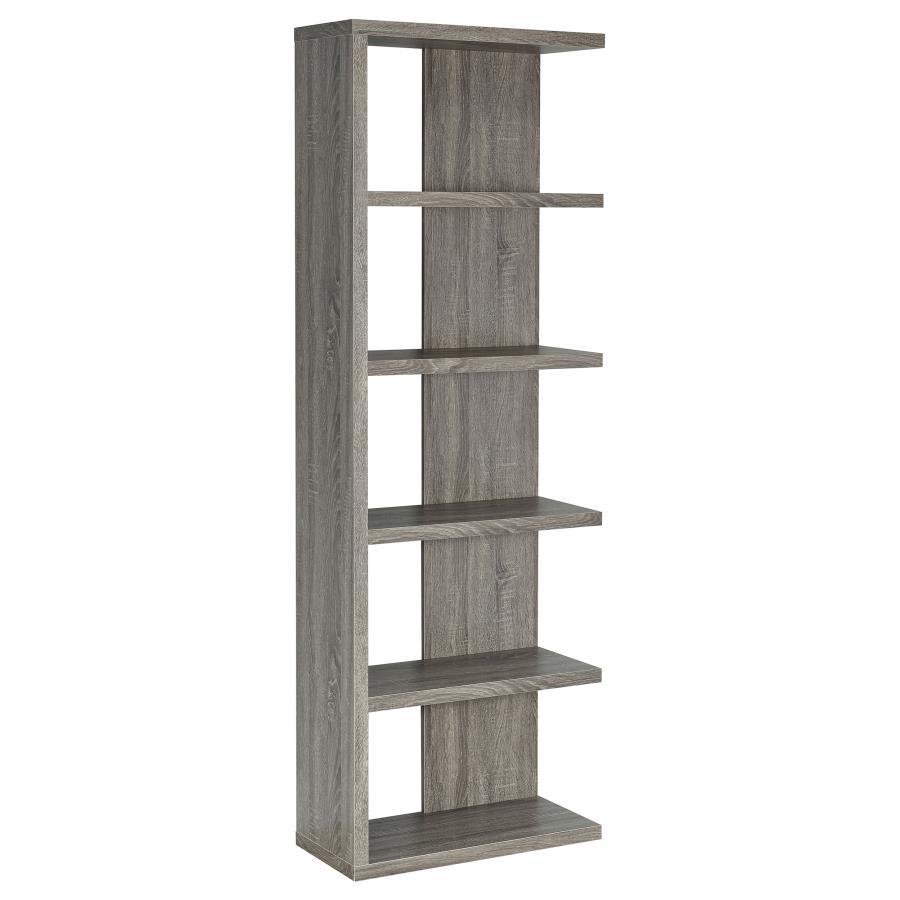 Harrison - 5-tier Bookcase - Gray