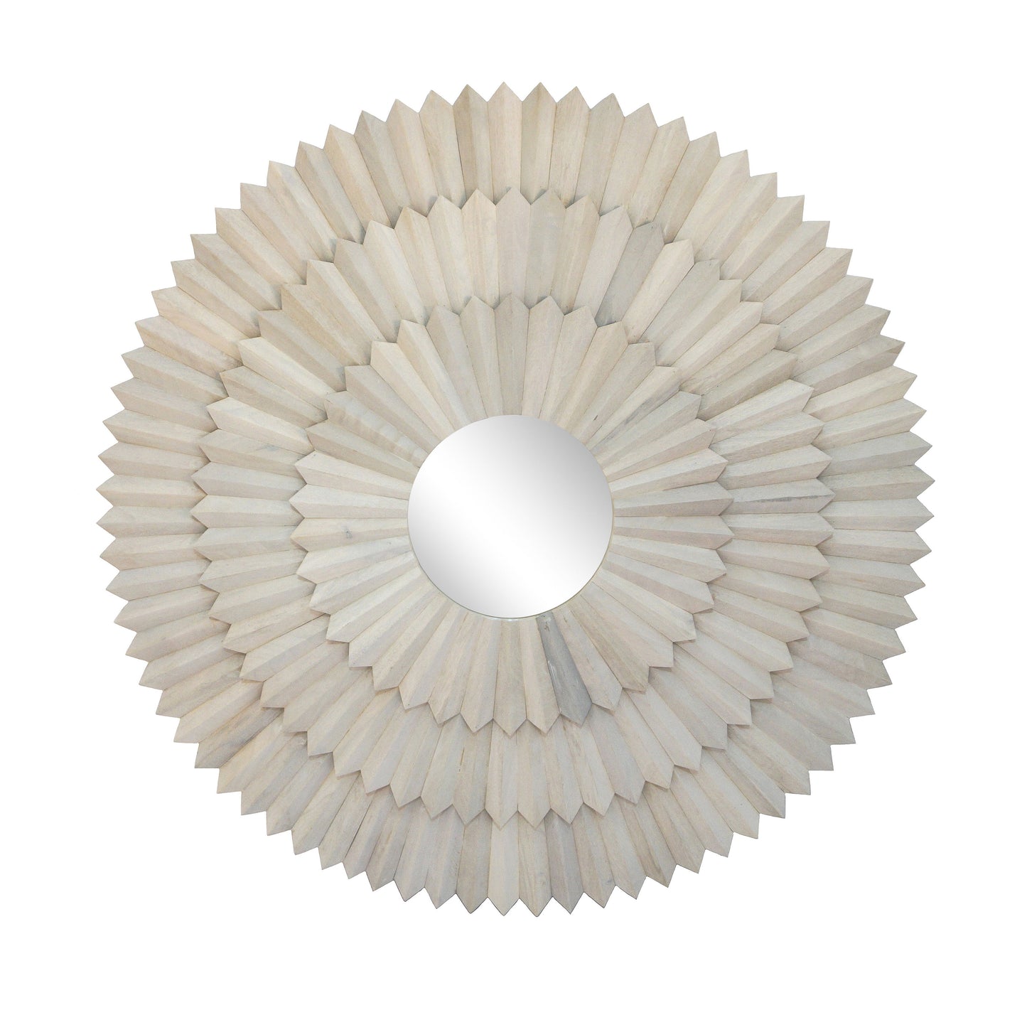 Sunburst Mirror - Light Wood