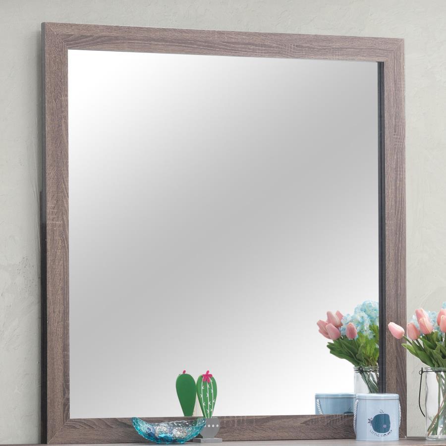 Brantford - Rectangle Dresser Mirror - Barrel Oak