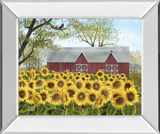 Sunshine By Billy Jacobs - Mirror Framed Print Wall Art - Yellow