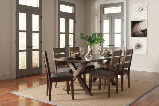 Alston - 7 Piece Dining Set - Dark Brown