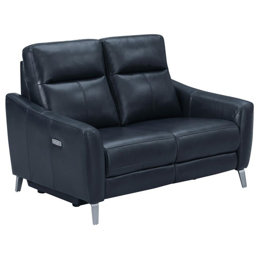 Derek - Power Loveseat - Blue