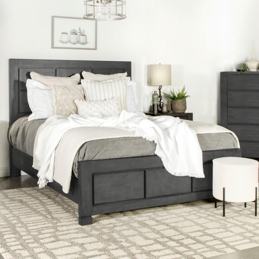 Lorenzo - Queen Bed - Dark Gray