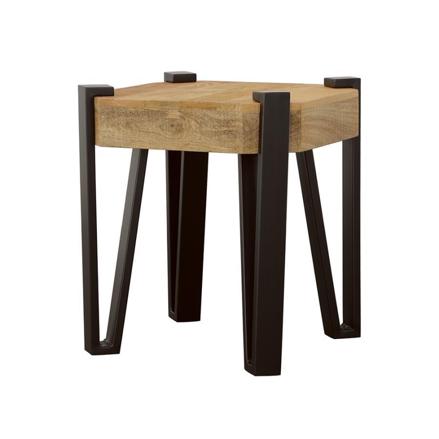 Winston - Wooden Square Top End Table - Light Brown