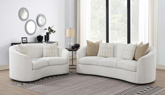 Rainn - 2 Piece Set (Sofa And Loveseat) - White
