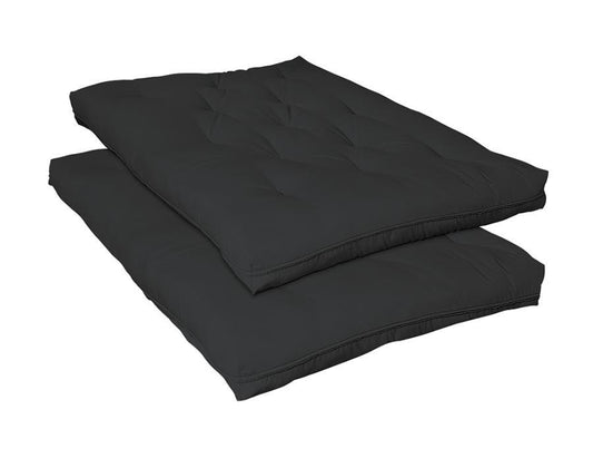 Futon Mattresses - Deluxe Futon Pad - Black