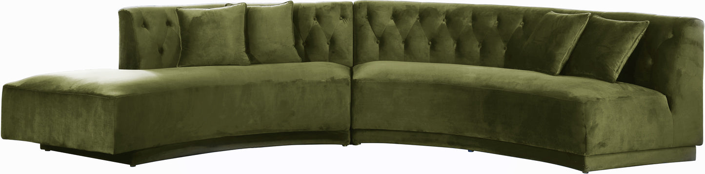 Barbie Velvet - 2 Piece Sectional