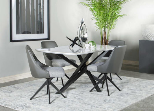 Paulita - Dining Table 5 Piece Set - White