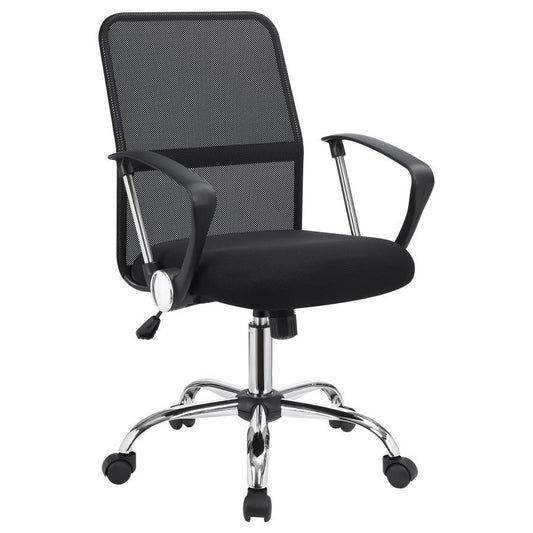 Gerta - Office Chair With Mesh Backrest - Black