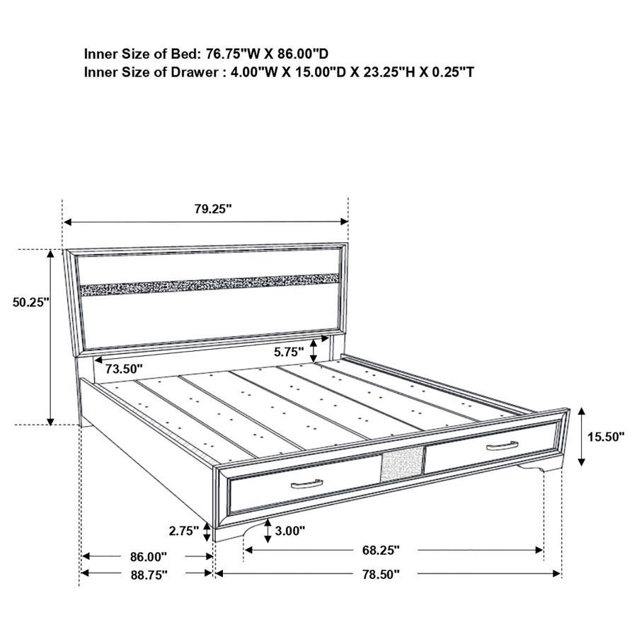 Miranda - 2-drawer Storage Bed