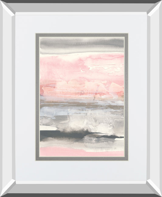 Charcoal And Blush II By Chris Paschke Mirrored Frame