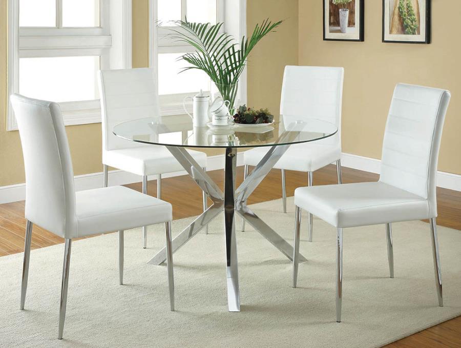 Vance - Dining Table - Pearl Silver