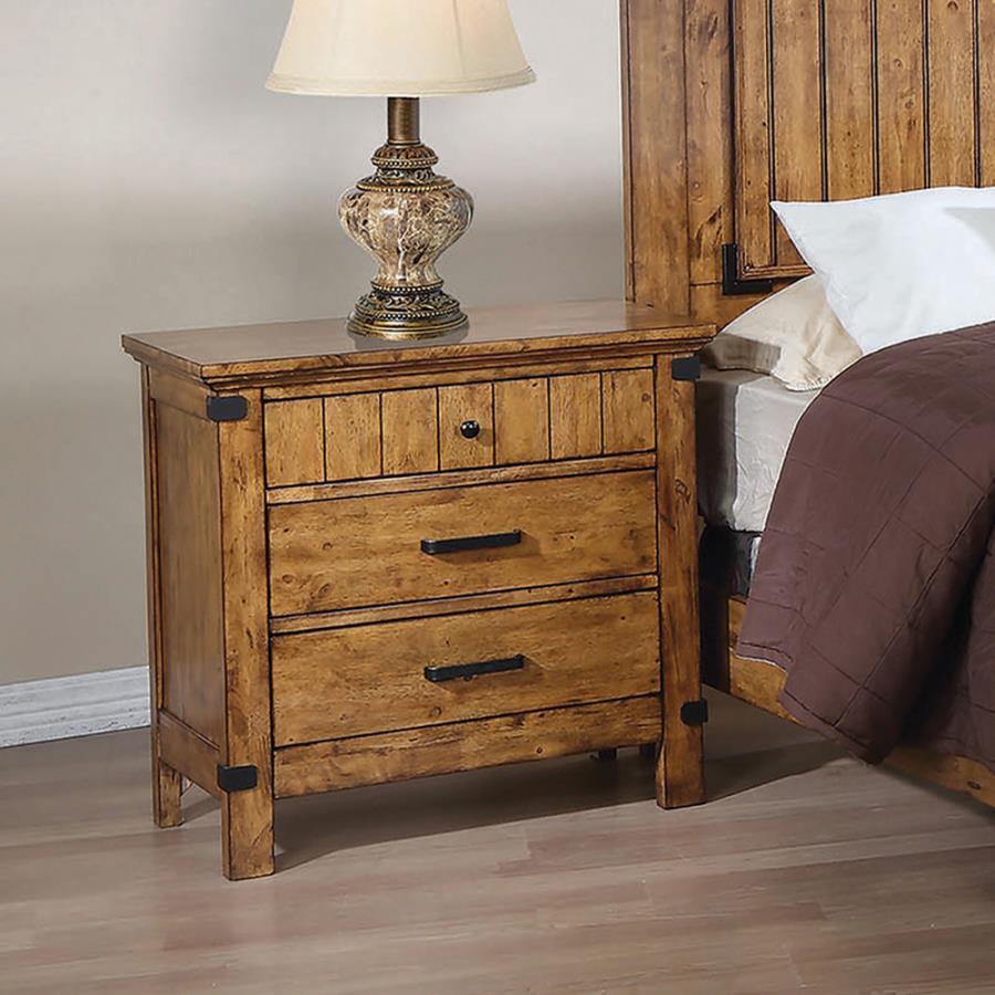 Brenner - Nightstand - Light Brown