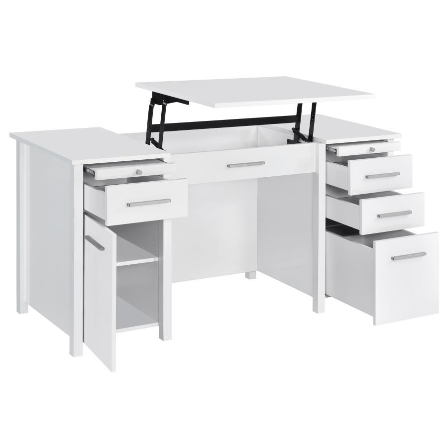 Dylan - Lift Top Desk - White