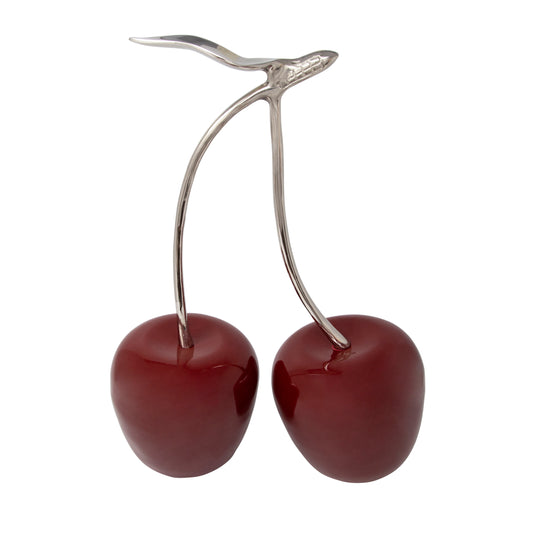 Aluminum 16" Cherry Decoration - Red