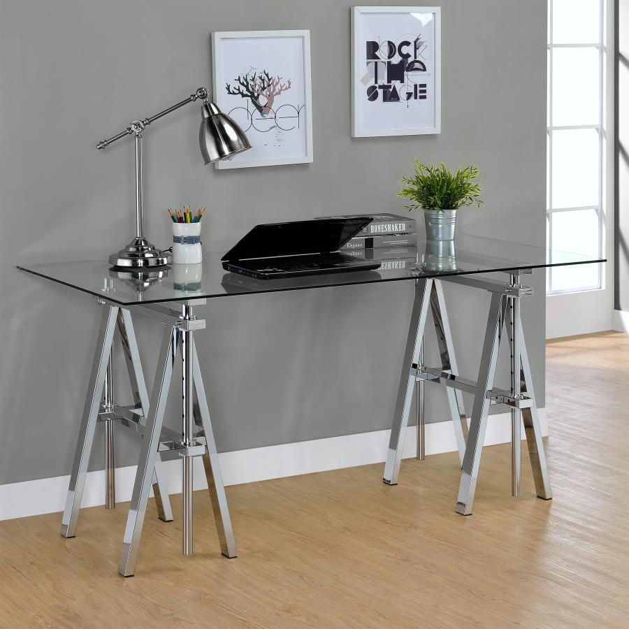 Statham - Writing Desk - Pearl Silver