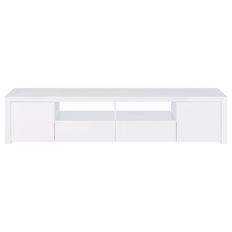 TV Console Wood - White