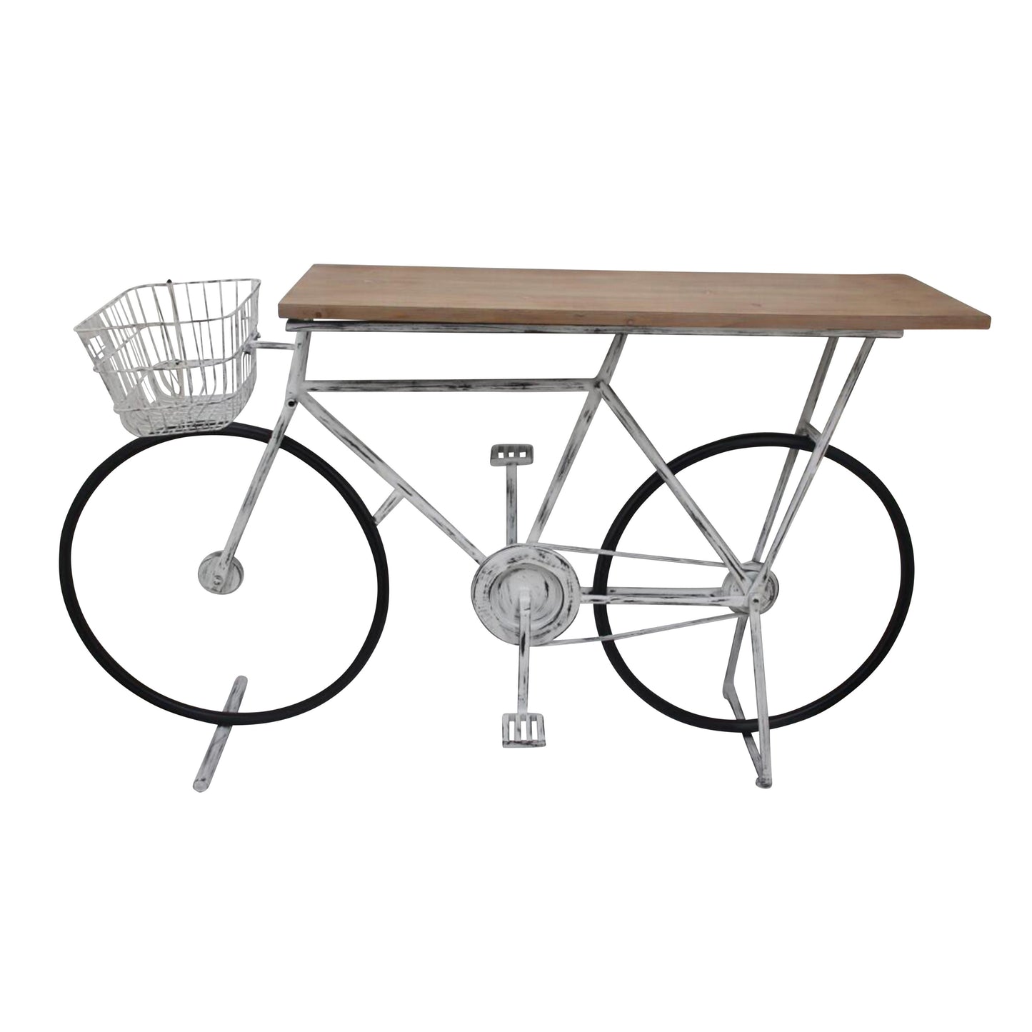 Bicycle Console Table - White