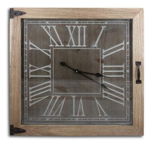 Wood Wall Clock 28 X 28