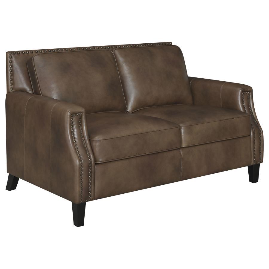 Leaton - Loveseat - Brown