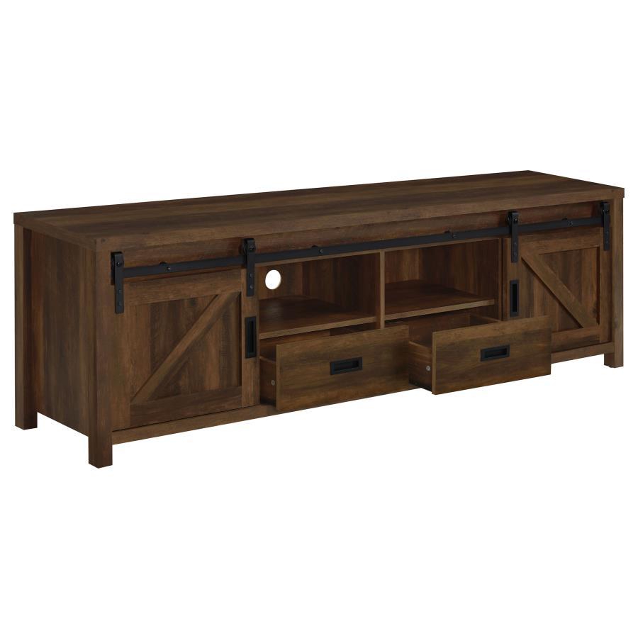 Madra - TV Console With Sliding Doors - Brown