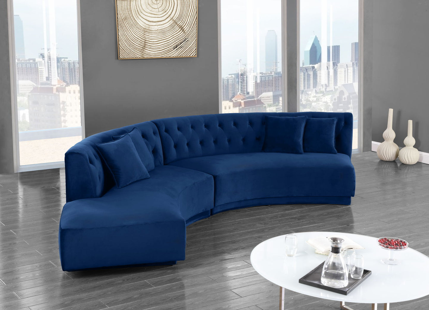 Barbie Velvet - 2 Piece Sectional