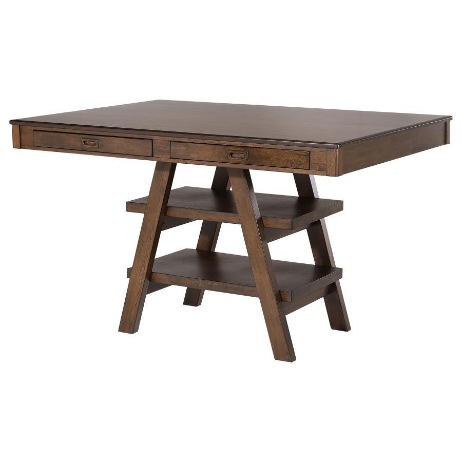 Dewey - Counter Height Table - Brown