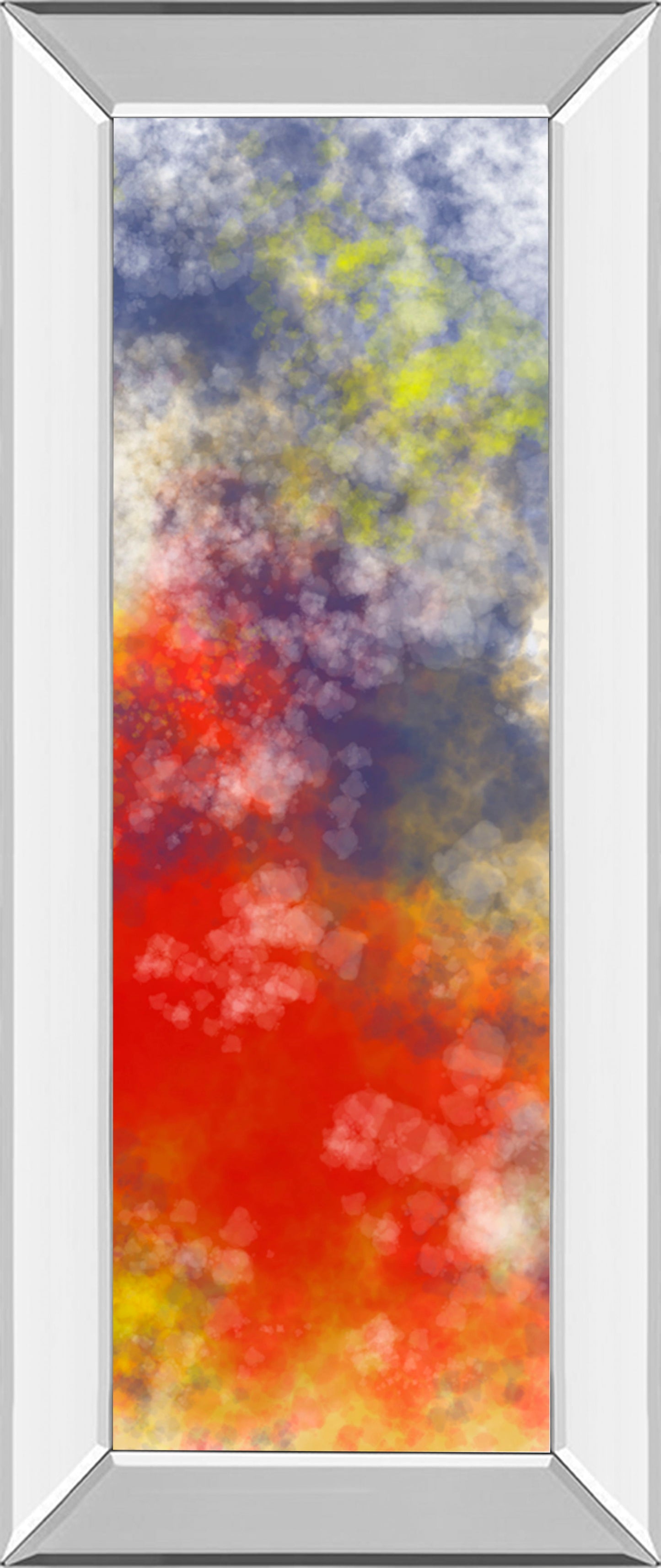 Vapor I. B By Jason Johnson - Mirror Framed Print Wall Art - Red